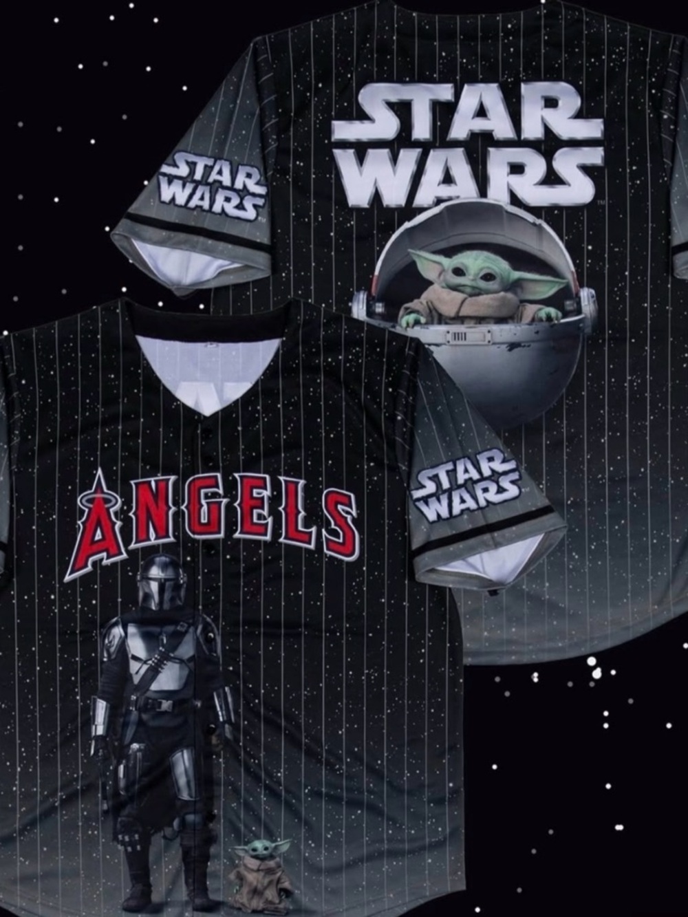 Star Wars Black Angels Jersey MLB XL